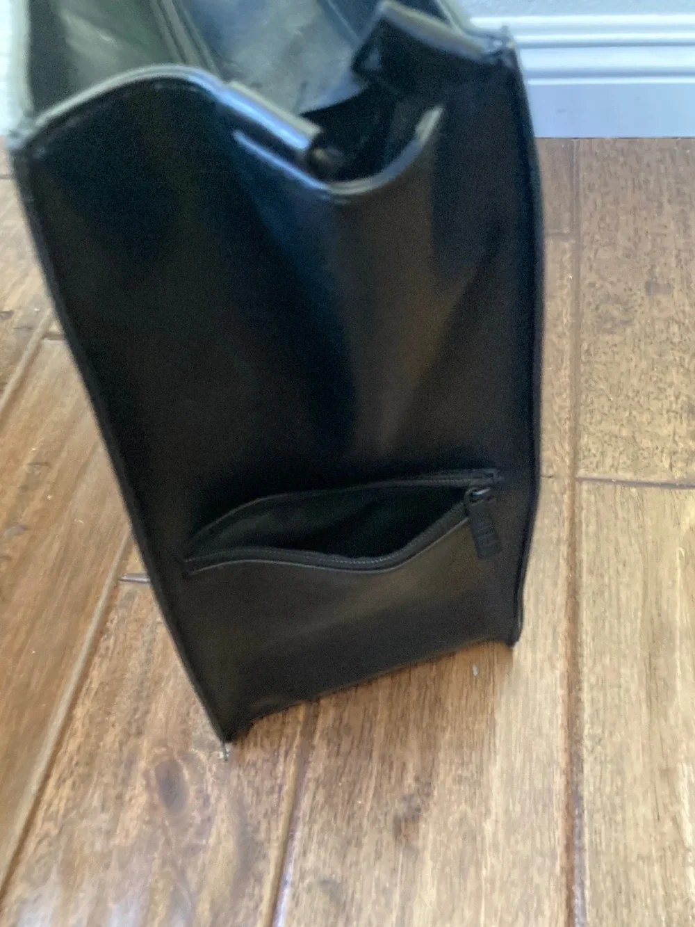 Beis Work Tote Bag The Commuter Smooth Vegan Leather Laptop Sleeve Water Bottle